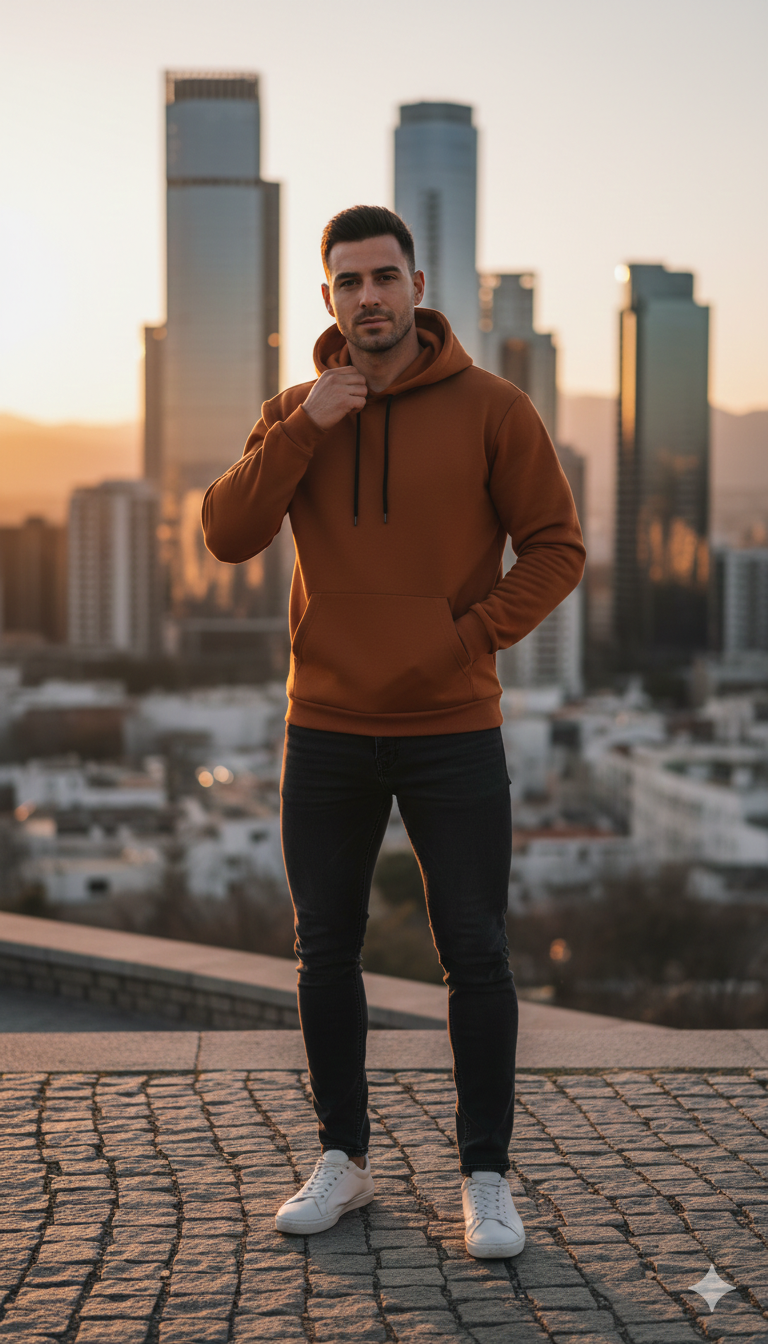 Hoodie - Kakhi color