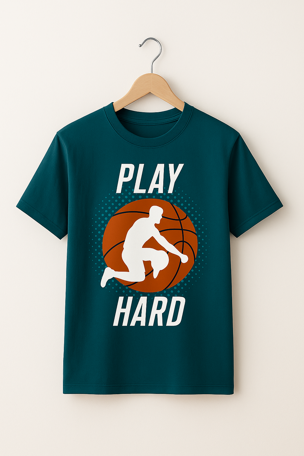 Oversized petrol blue color t-shirt